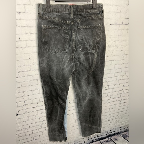 Revice Jeans Ex Boyfriend Colorblock Black Coated Harlow Wash Pants Sz 28 E2 - Picture 9 of 12